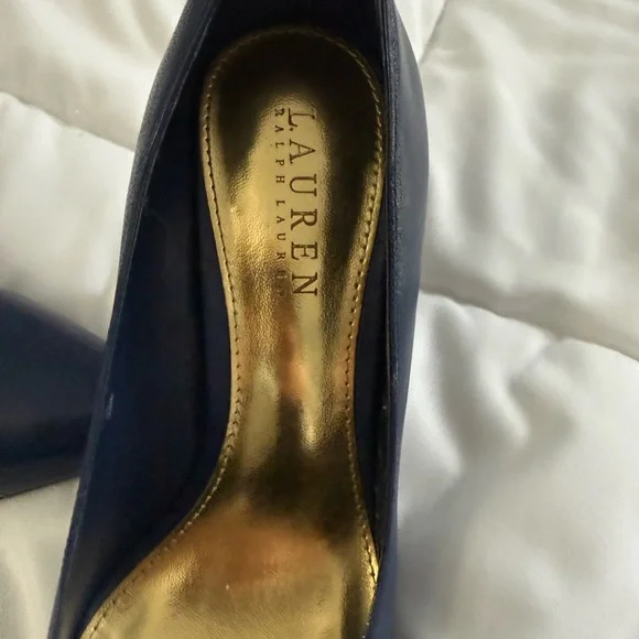 Elegant Lauren by Ralph Lauren Navy Women's Stilettos 7b - Picture 2 of 5